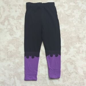 Batman Black and Purple Kids Leggings